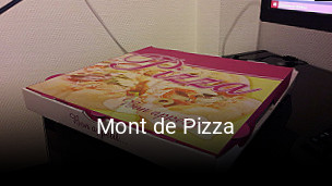 Mont de Pizza réservation de table