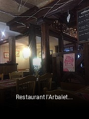 Restaurant l'Arbalete réservation