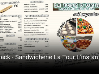 Snack - Sandwicherie La Tour L'instant Gourmand réservation en ligne