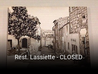 Rest. Lassiette - CLOSED réservation en ligne