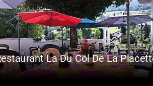 Restaurant La Du Col De La Placette réservation de table