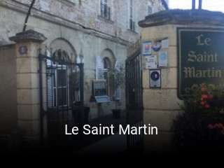 Le Saint Martin réservation