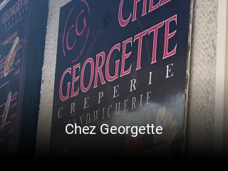 Chez Georgette réservation en ligne