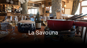 La Savouna réservation de table