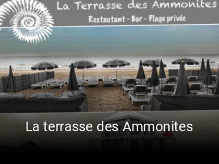 La terrasse des Ammonites réservation