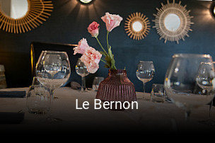 Le Bernon réservation de table